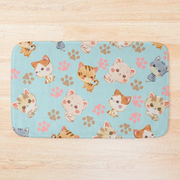 Item preview, wattercolor cats pattern designed and sold by FalconFeatherDn.