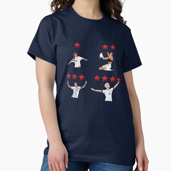 Artikel-Vorschau von USWNT 4 Stars World Cup Iconic Moments Minimalistisch, designt und verkauft von Hevding.