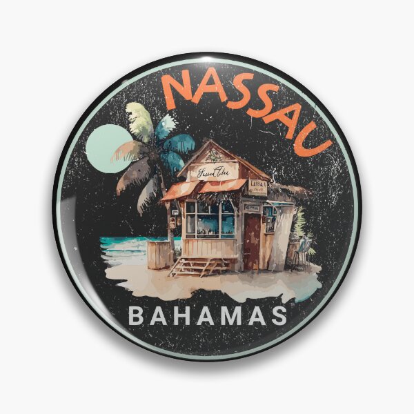 Item preview, Vintage retro emblem of Nassau, Bahamas designed and sold by creativo21.