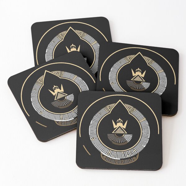 Item preview, MINIMALIST LOGO IN WHITE WITH GOLD designed and sold by SILVERHD.