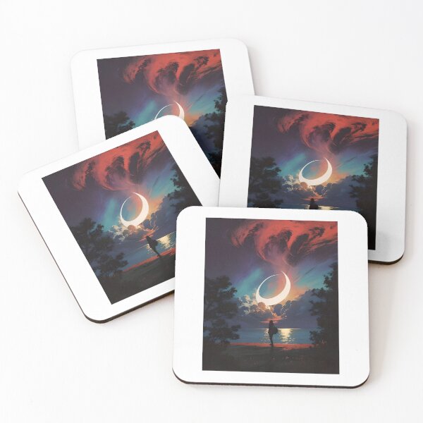 Item preview, Round Horizon Moon designed and sold by supunTD.