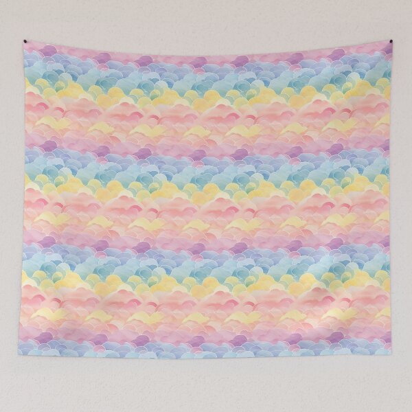 Item preview, Pastel Color Cloud Patterns in Watercolor designed and sold by Master Ivan.