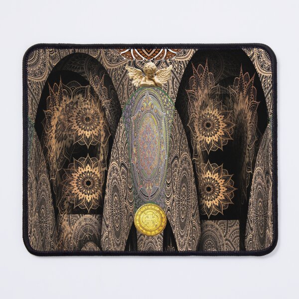 Item preview, Golden angel and miraculous medal designed and sold by ROUGHSEA.