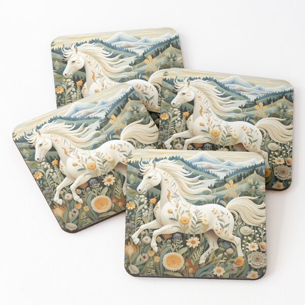Item preview, Wonderful Horse, abstract folk art style designed and sold by SBD-Shop.