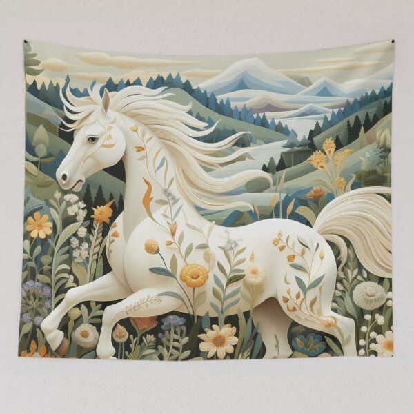 Item preview, Wonderful Horse, abstract folk art style designed and sold by SBD-Shop.