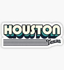 Houston, Texas | Retro Stripes Sticker