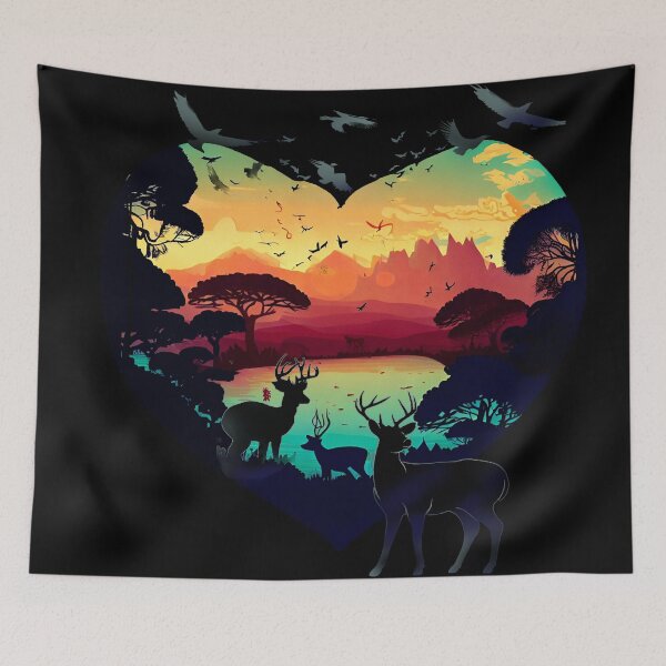 Item preview, Heart of Natural Lover Deers Naturalover designed and sold by Naturalover.