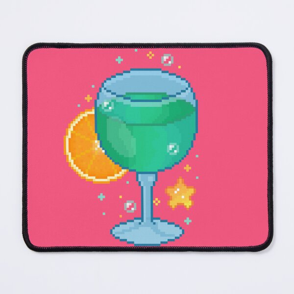 Item preview, pixel sparkling drink designed and sold by autumnalmanac.