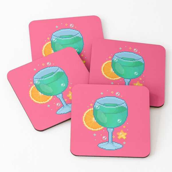 Item preview, pixel sparkling drink designed and sold by autumnalmanac.