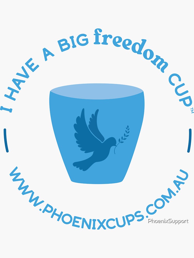 Thumbnail 3 of 3, Sticker, Dominant Cup - Freedom designed and sold by PhoenixSupport.