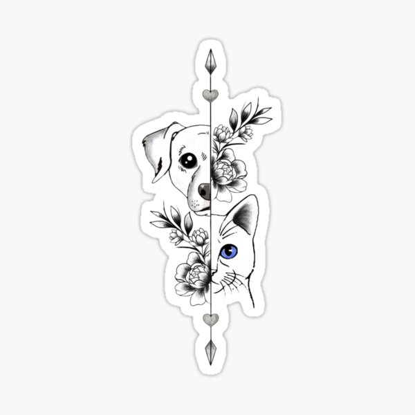 Item preview, Bigotes y flores: retratos florales de mascotas designed and sold by Epic Design Trix.