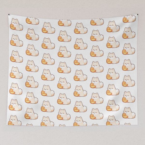 Item preview, Pumpkin Puppy: Cute and Playful Festive Delight designed and sold by TheBakaAnime.