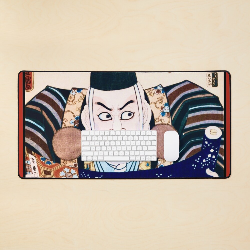 Classic Kabuki Ukiyo-e Woodblock Painting Art: Warrior Monk