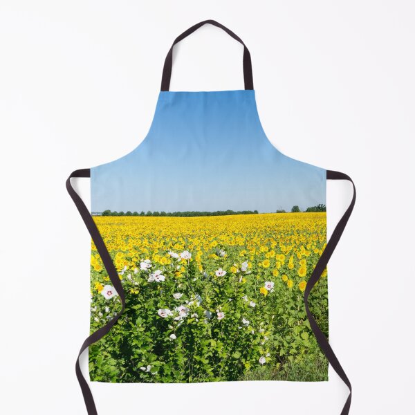 Item preview, Sunflower Field with Rose of Sharon Shrub designed and sold by Georgia Mizuleva.