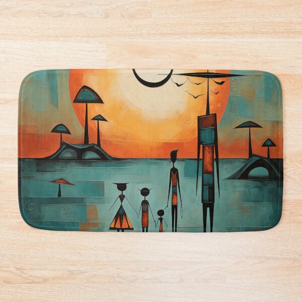 Item preview, a family of tales, abstract folk art style designed and sold by SBD-Shop.