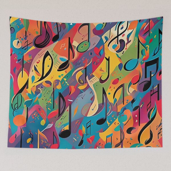 Item preview, Vibrant Gospel-Inspired Pattern - Bold Colors and Musical Notes designed and sold by cocomikozza.
