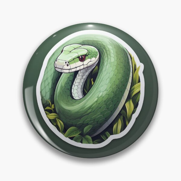 Artikelvorschau, Green snake in leafs entworfen und verkauft von Forest Alchemist.