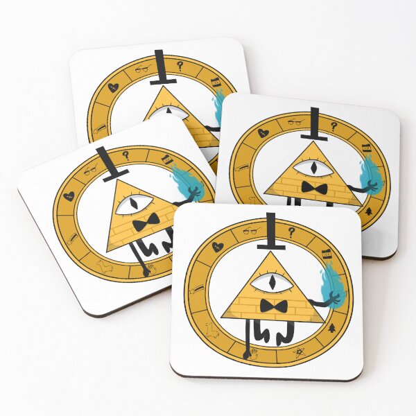 Item preview, Bill Cipher with symbols | Gravity Falls designed and sold by Mysticravyn.