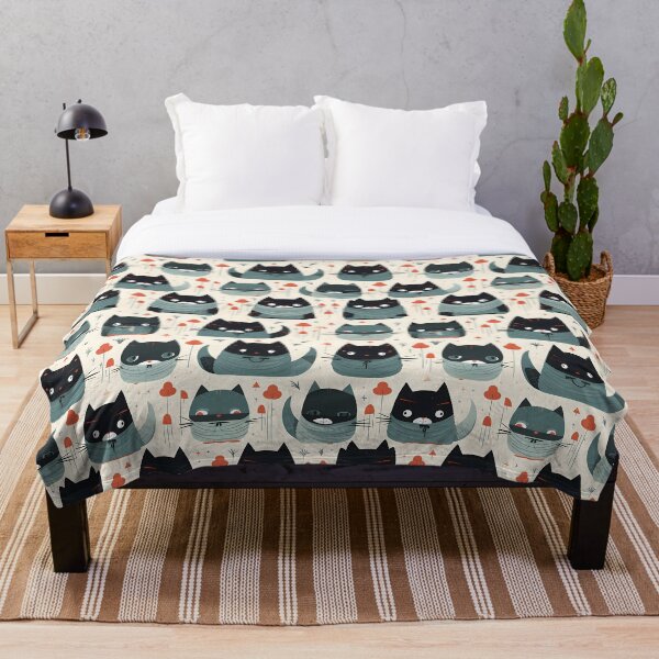 Item preview, Cute Cat Illustration Pattern designed and sold by treasure-vi.