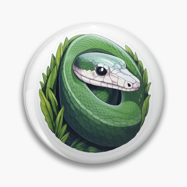 Artikelvorschau, Green snake in leafs entworfen und verkauft von Forest Alchemist.