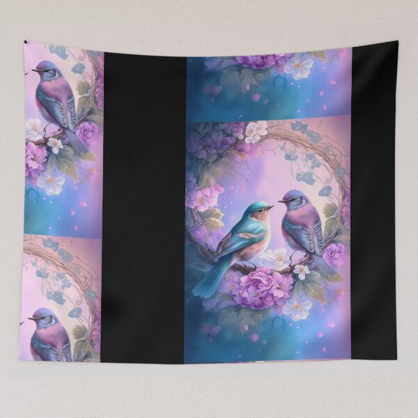 Item preview, Magical forest bird's couple  designed and sold by JayaNayak.