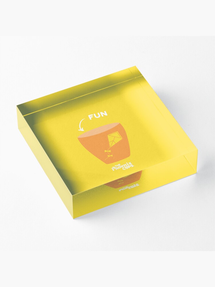 Thumbnail 3 of 5, Acrylic Block, Fun Cup - white text designed and sold by PhoenixSupport.