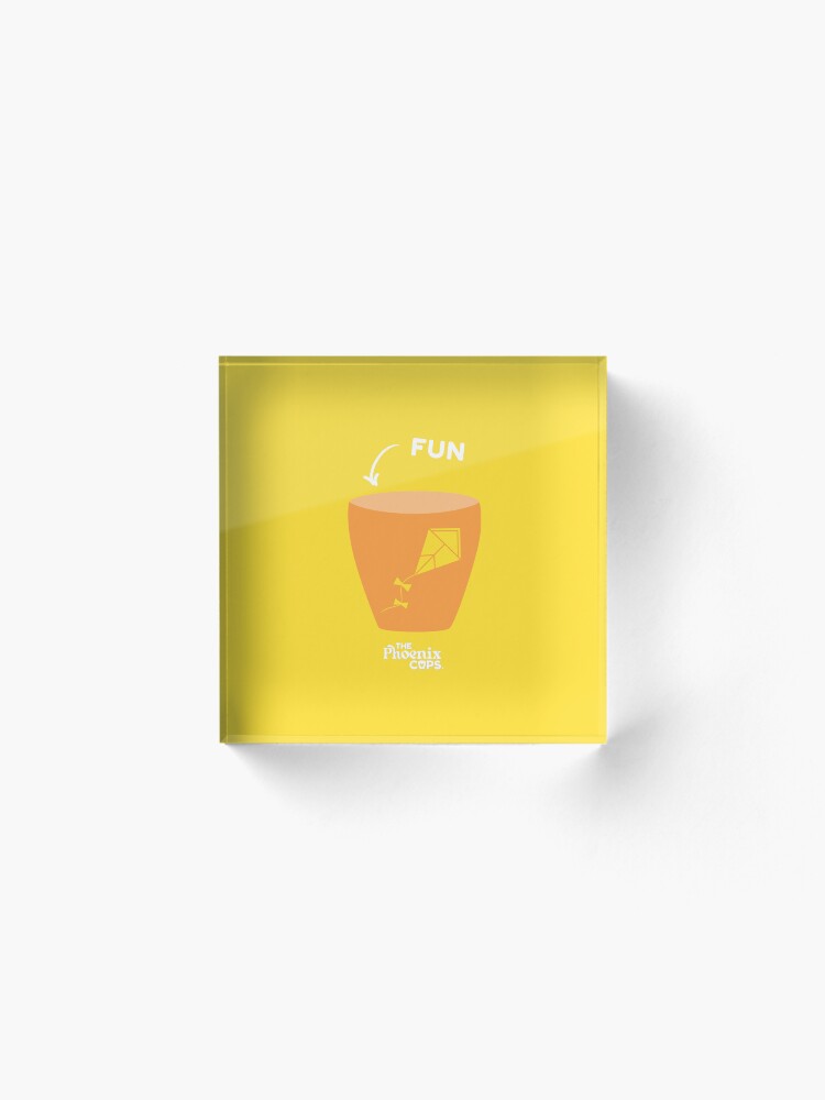 Thumbnail 2 of 5, Acrylic Block, Fun Cup - white text designed and sold by PhoenixSupport.