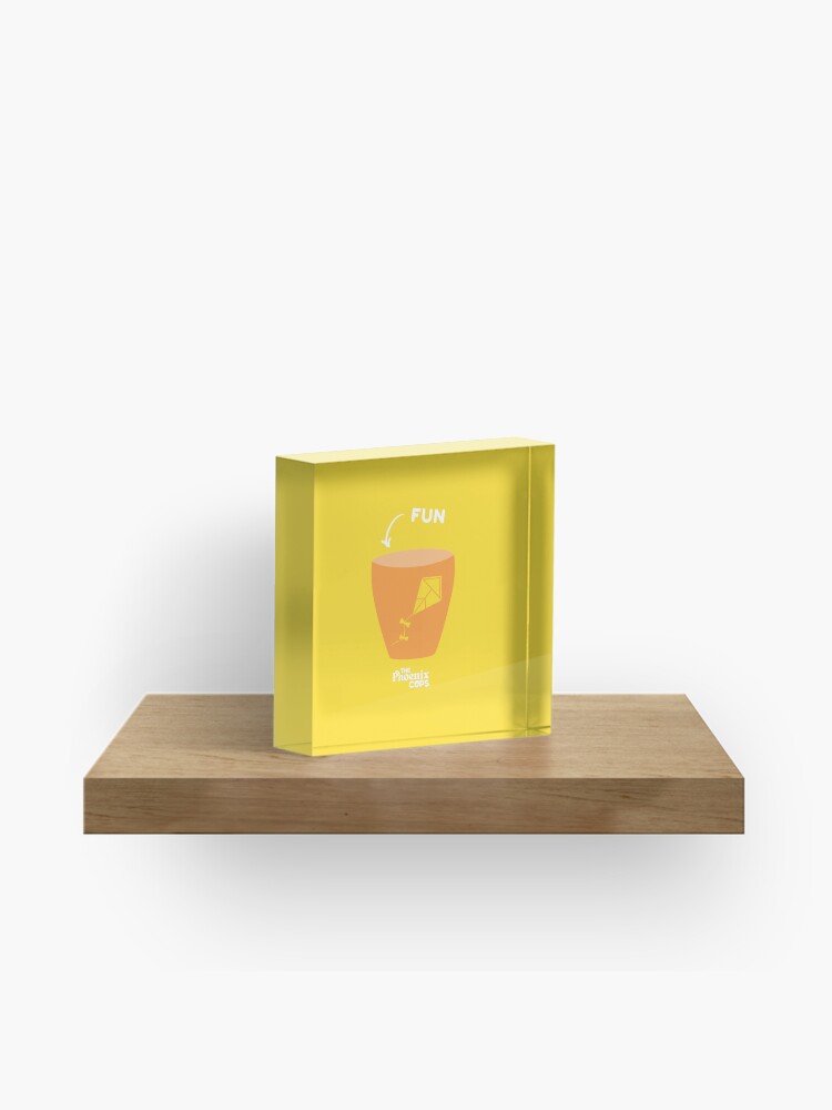Thumbnail 1 of 5, Acrylic Block, Fun Cup - white text designed and sold by PhoenixSupport.
