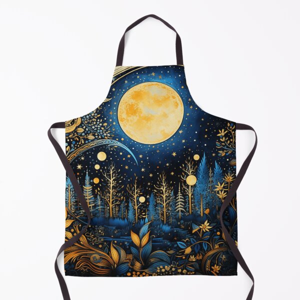 Item preview, Night of an enchanted dream, abstract folk art style designed and sold by SBD-Shop.