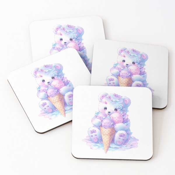Item preview, Teddy Bear aesthetic | Cute Purple Ice Cream Bear  designed and sold by aliciabutterfly.