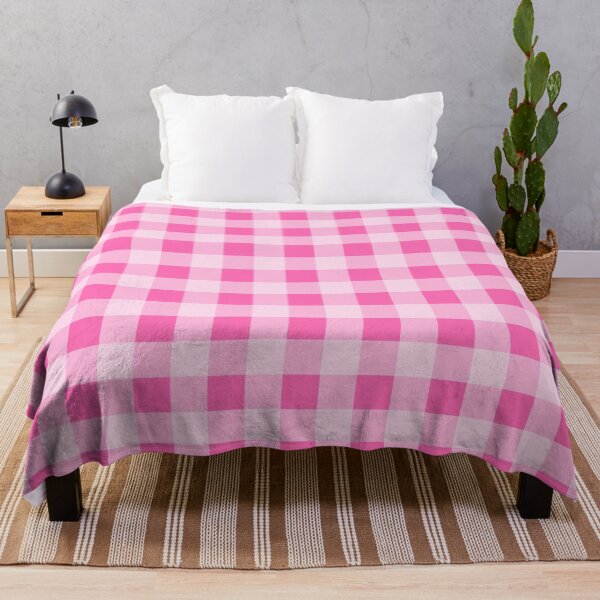 Item preview, Hot pink plaid pattern designed and sold by sabinako.