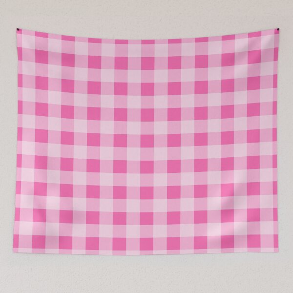 Item preview, Hot pink plaid pattern designed and sold by sabinako.