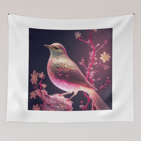 Item preview, Magical forest bird's designed and sold by JayaNayak.