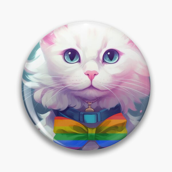 Item preview, LGBT Gay Pride Flag Cat Lady designed and sold by LynnePham.