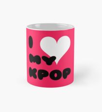 Ich LIEBE MEINEN KPOP - Rosa Tasse (Standard)