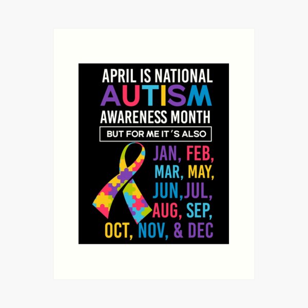 Autism Awareness Support Autistic Child Art Print for Sale by Pubi