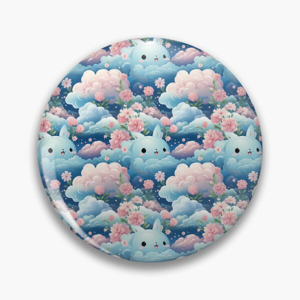Item preview, kawaii Blue Bunny In The Sky designed and sold by SnowStudio2022.