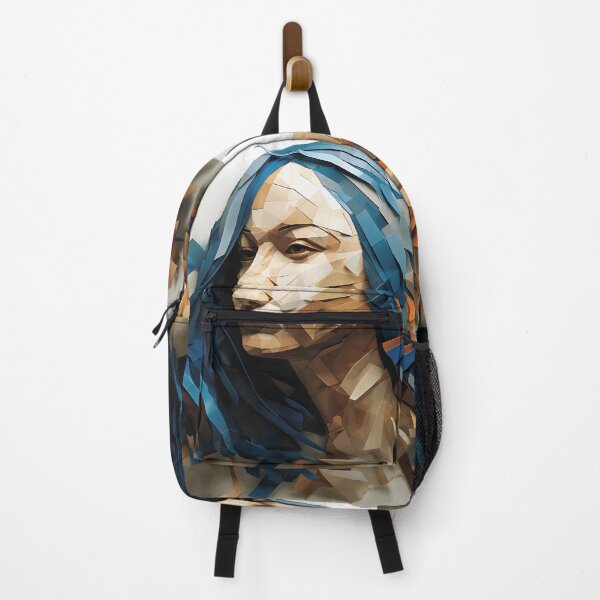 Item preview, Blue Serenity - A Modern Art Head with Polygonal Blue Hair designed and sold by vadimcarazan.