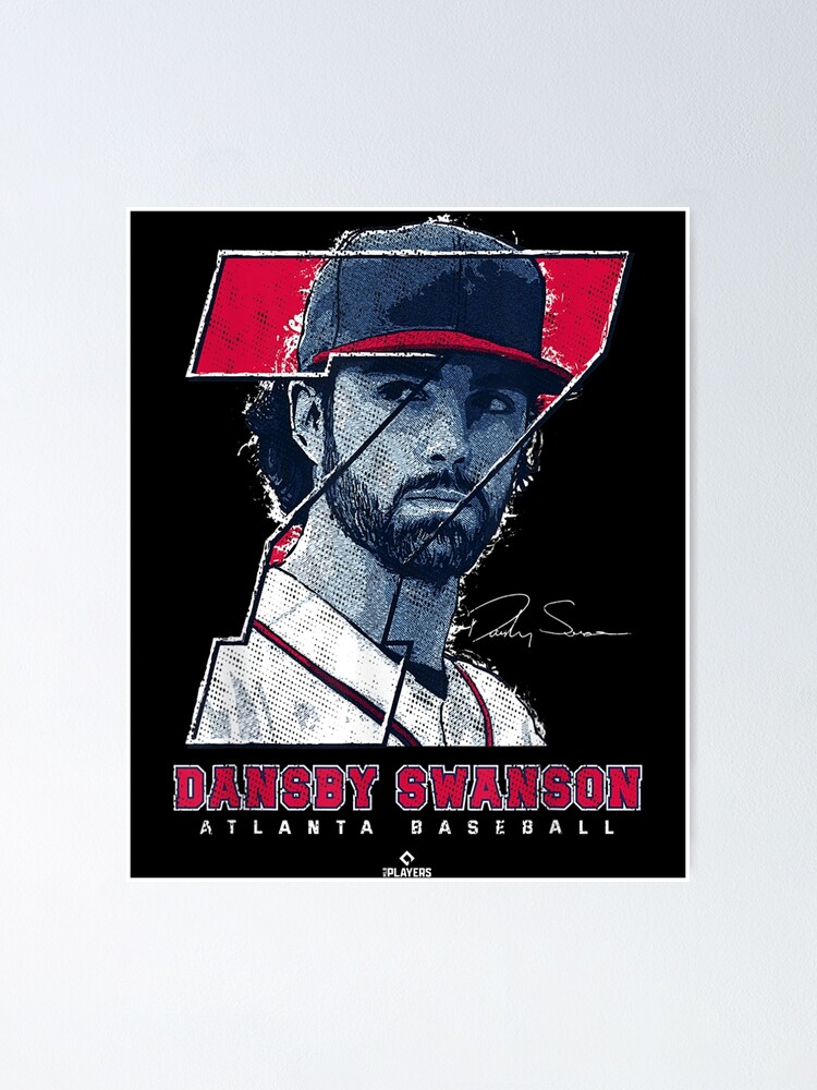 dansby swanson jersey number Poster for Sale by madisonsummey