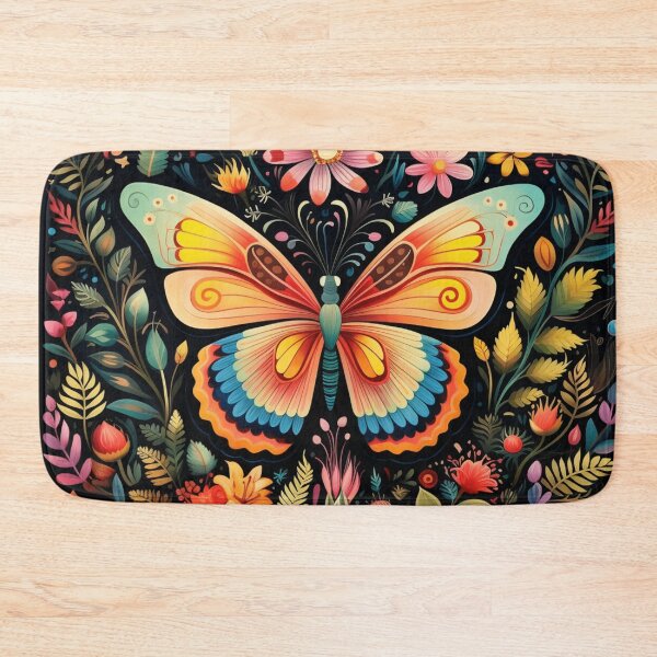 Item preview, Beautiful butterfly that attracts abundance, abstract folk art style designed and sold by SBD-Shop.