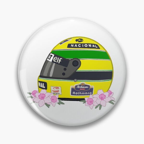 Item preview, Ayrton Senna 1994 Helmet Design With Flowers designed and sold by OriDraws.