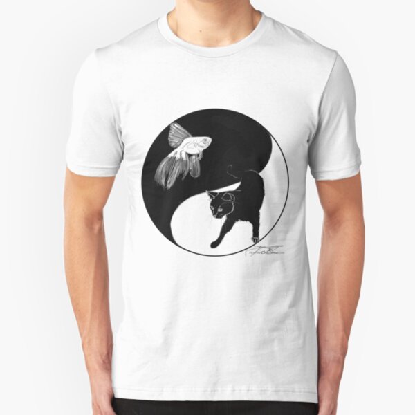 YinFish and YangCat Slim Fit T-Shirt