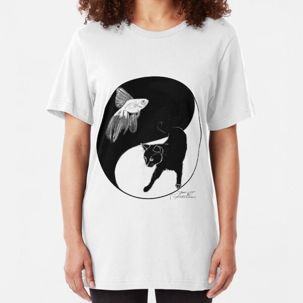 YinFish and YangCat Slim Fit T-Shirt
