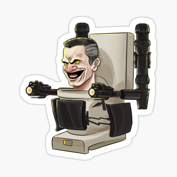 Skibidi Toilet: Gman Sticker for Sale by plushyTamer