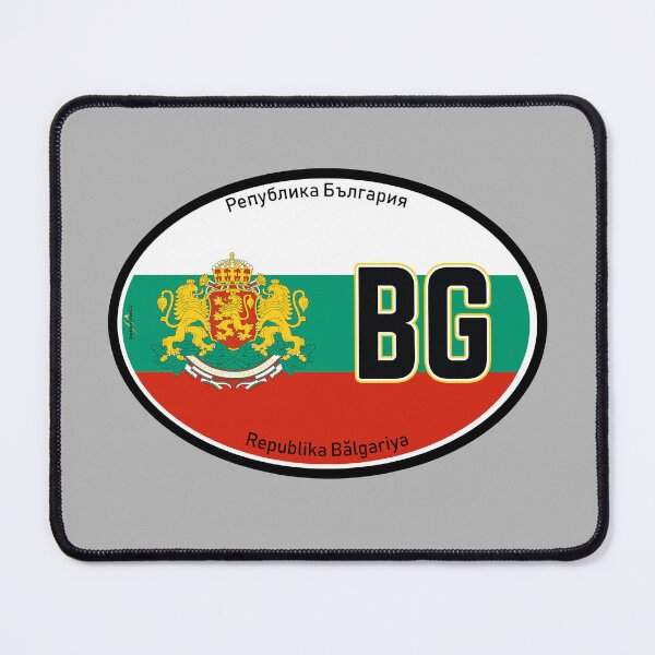 Item preview, BULGARIA Flag Bulgarian Flag Vehicle ID Flag Oval Sticker T-Shirt 01 designed and sold by OuterShellUK.