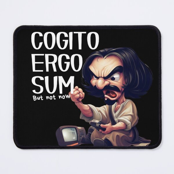 Item preview, Cogito ergo sum, but not now designed and sold by sombradelsabio.