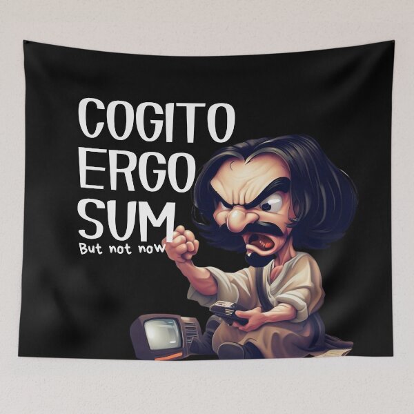 Item preview, Cogito ergo sum, but not now designed and sold by sombradelsabio.