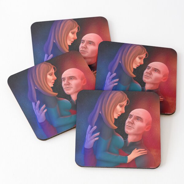 Item preview, Beverly and Jean-Luc Galaxy Painting designed and sold by alrightabigail.