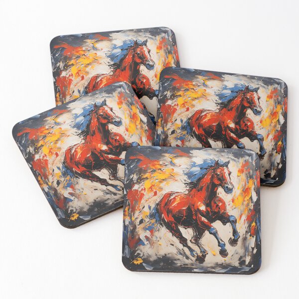 Item preview, Eternal Spirit - A Dynamic Horse Running in Vivid Expressionism designed and sold by vadimcarazan.
