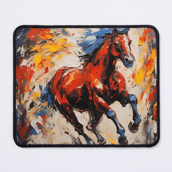 Item preview, Eternal Spirit - A Dynamic Horse Running in Vivid Expressionism designed and sold by vadimcarazan.